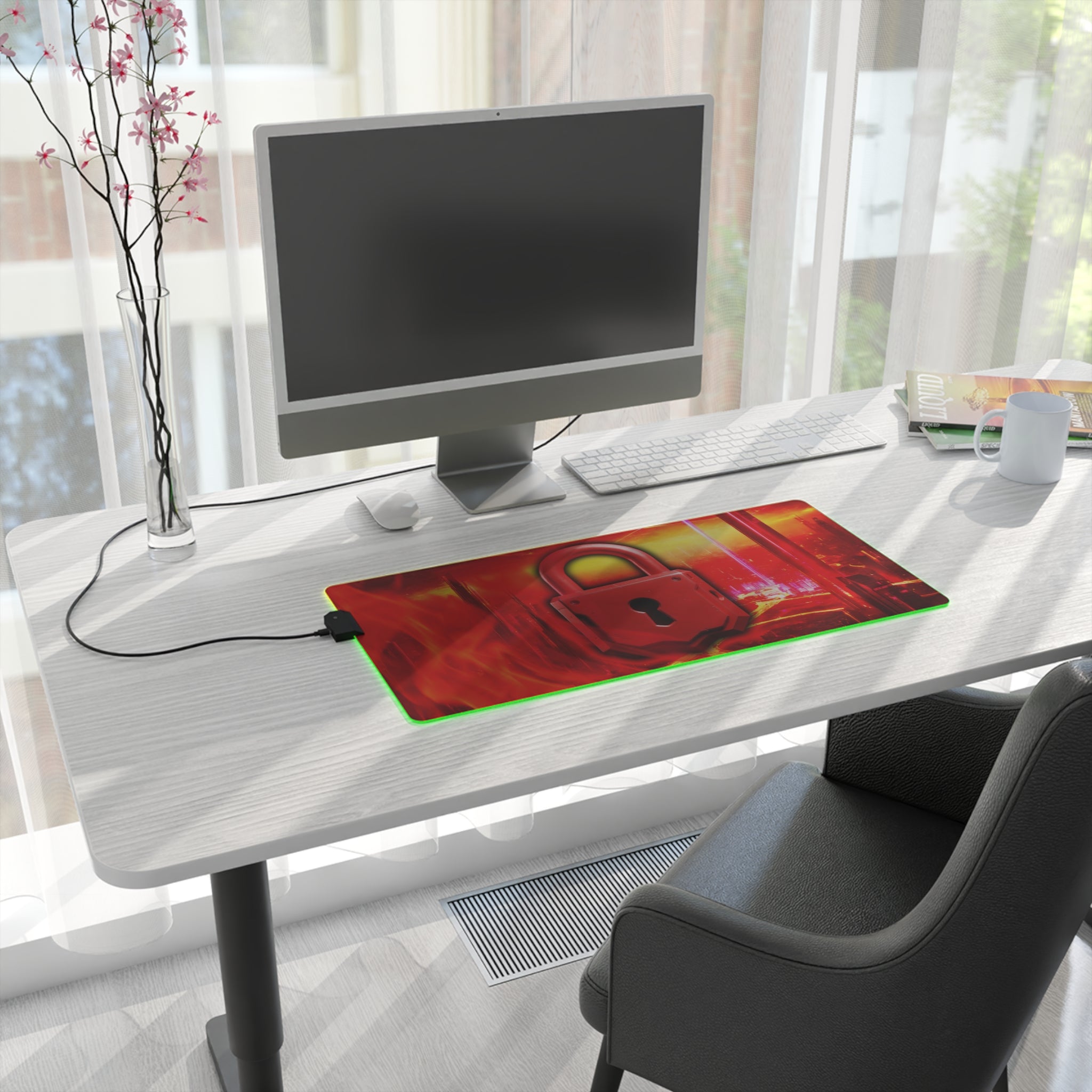 The Official The Lock LED Gaming Mouse Pad